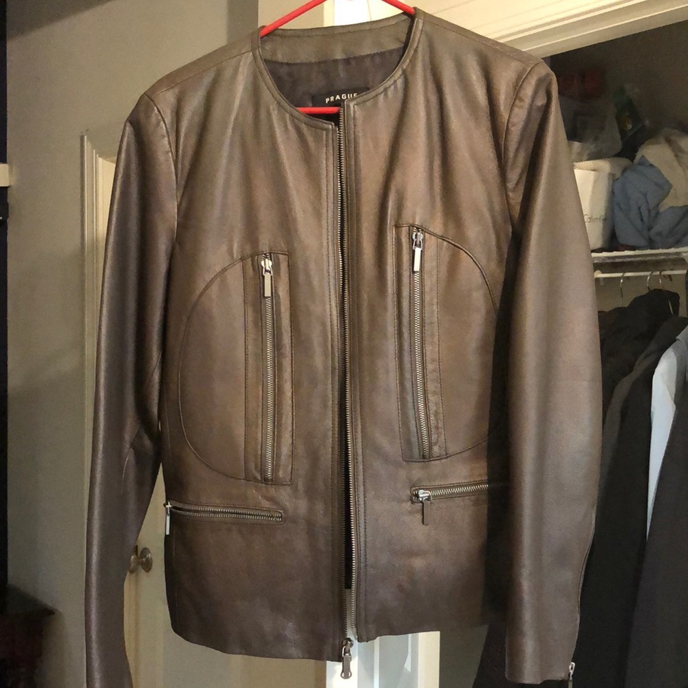 Prague leather jacket